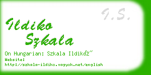 ildiko szkala business card